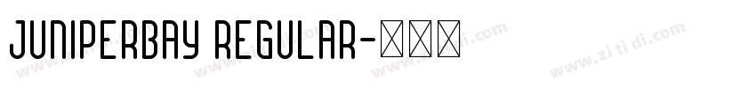 juniperbay regular字体转换